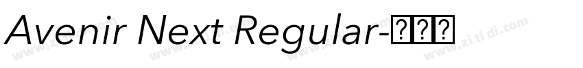 Avenir Next Regular字体转换